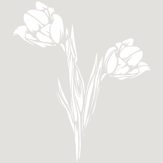 Decò Tulips stencil cod. 0003600