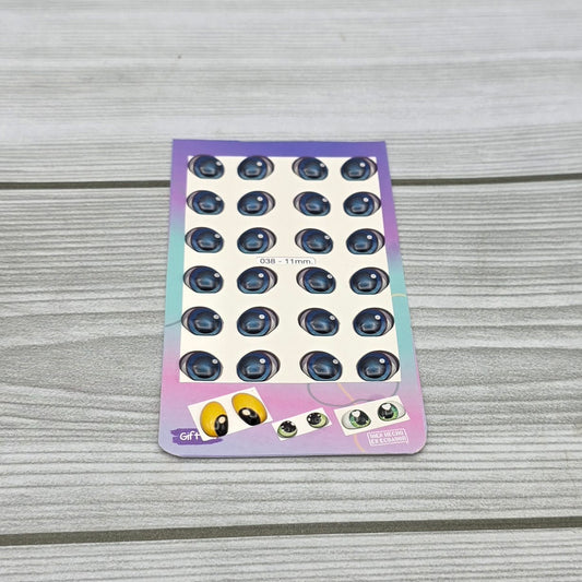 Occhi 3D misura 11mm Mod. 038