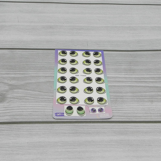 3D eyes measuring 11mm code 039D11