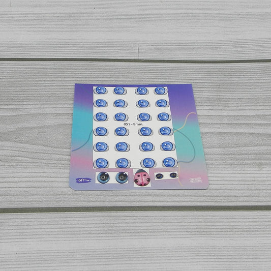 3D eyes measuring 9mm code 051D9