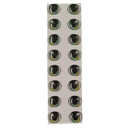 3D eyes measuring 16mm Code 057D16