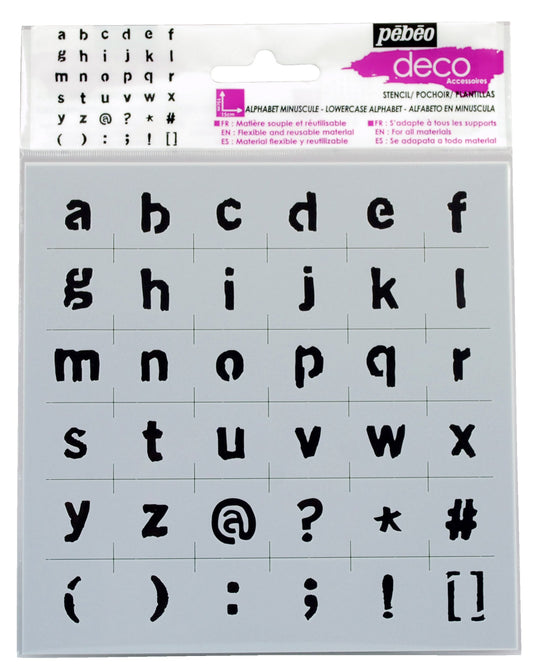 Pebeo Alfabet Stencil Code 094632