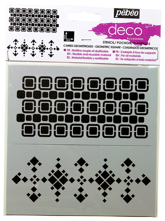 Pebeo Carres Stencil Cod. 094636