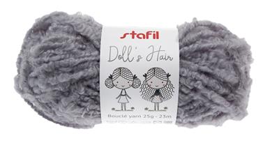 Wool Doll Hair Grey