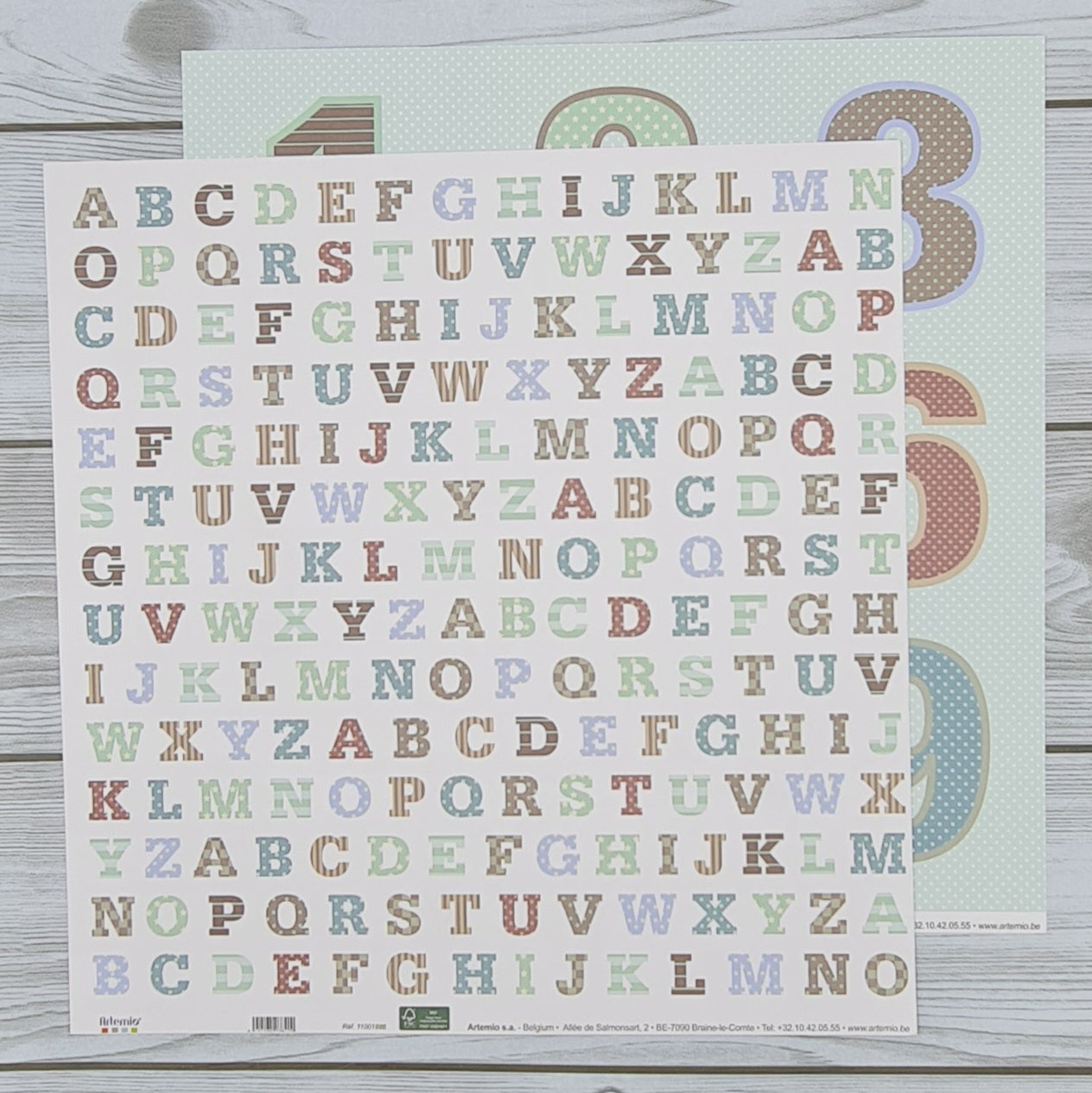 Petit Mec Alphabet Scrapbooking Sheet