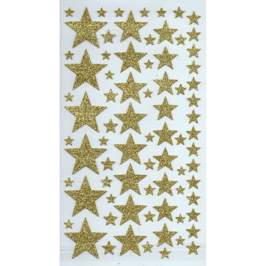 Stickers Stars Gold Glitter Artemio Code 11004501