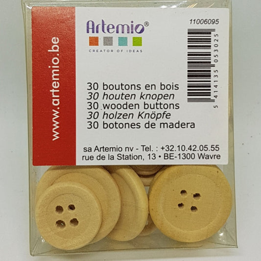 Artemio Wooden Buttons