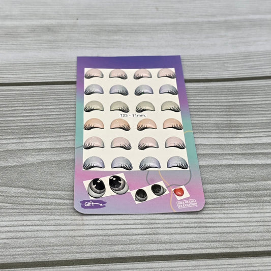 Occhi 3D misura 11mm Mod. 123