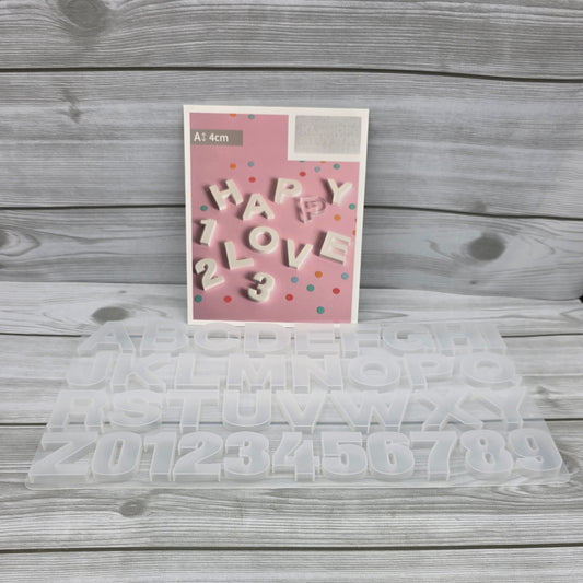 Stampo in Silicone Alfabeto e Numeri Artemio
