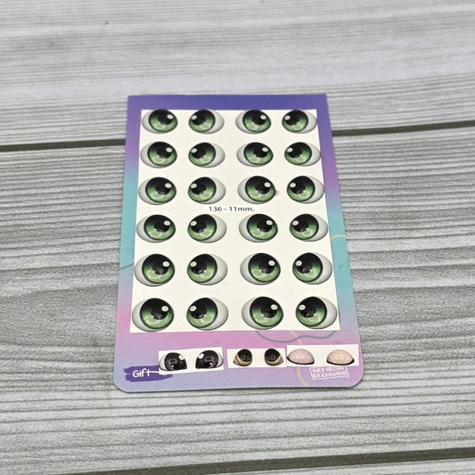 Occhi 3D misura 11mm Mod. 136