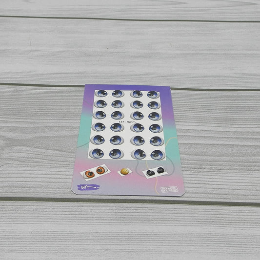 Occhi 3D misura 9mm Mod. 137