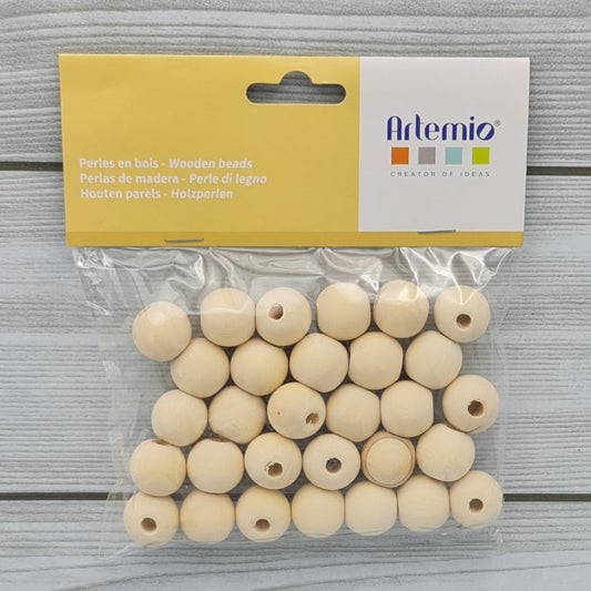 Sphères en bois 20 mm Code Artemio 14001691