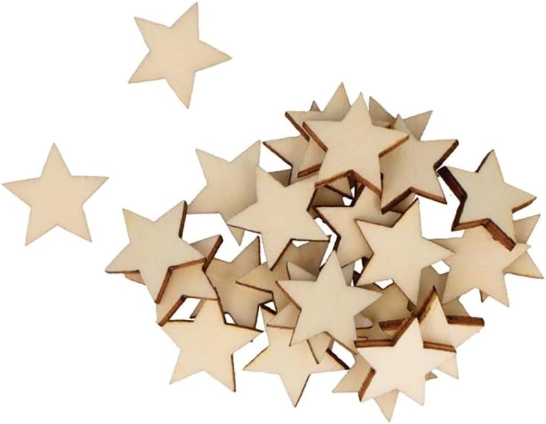 Set 129pcs Artemio wooden stars Code 14002084