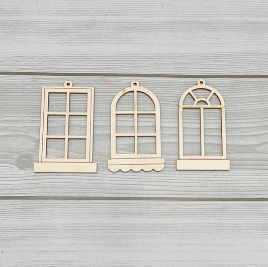 Set of 3 Artemio Wooden Windows Code 14003856