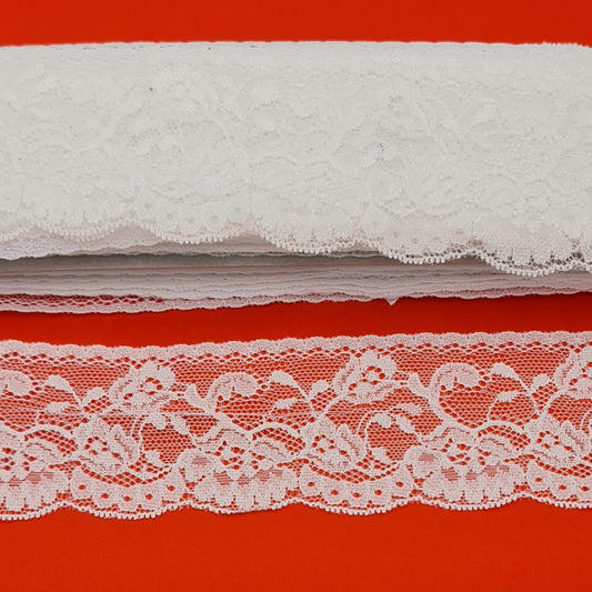 White Nylon Lace 5cm Code 1404018