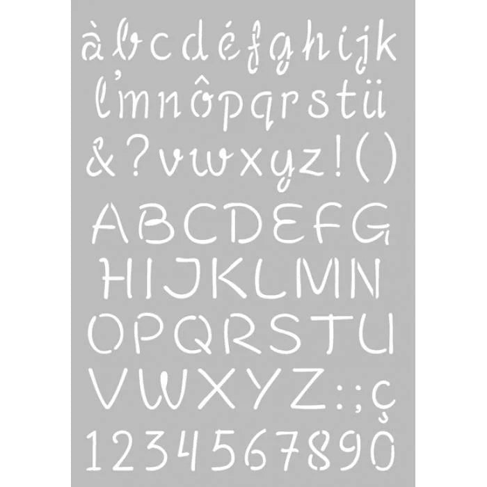Artemio Alphabet Stencil Code 15050027