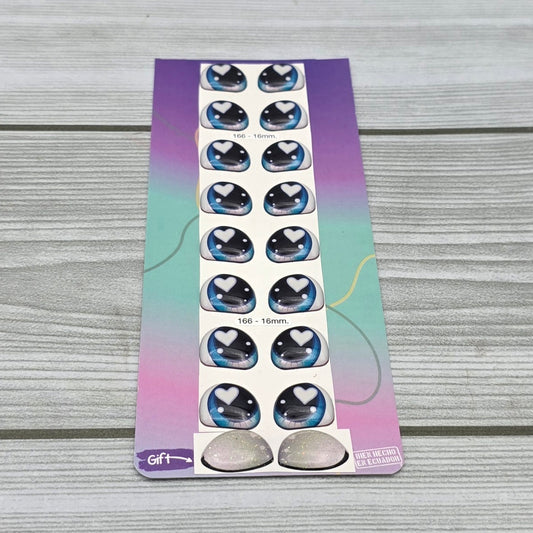 Occhi 3D misura 16mm Mod. 166