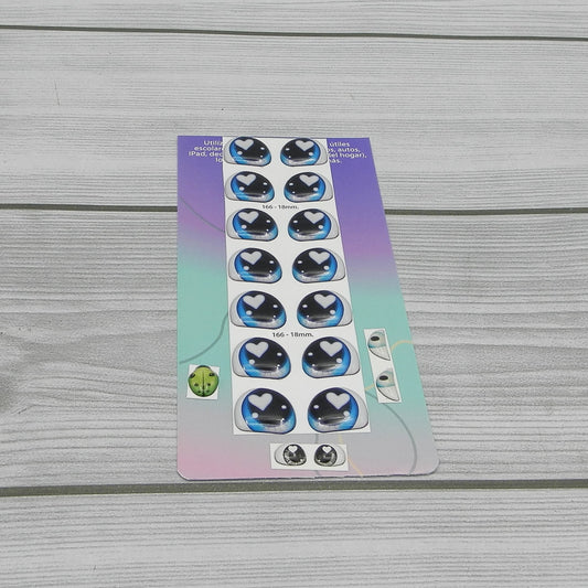 Yeux 3D mesurant 18 mm Code 166D18
