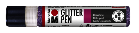Glitter Pen Marabu 25ml Colore 507 Lavanda