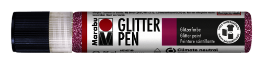 Glitter Pen Marabu 25ml Colore 533 Rosa