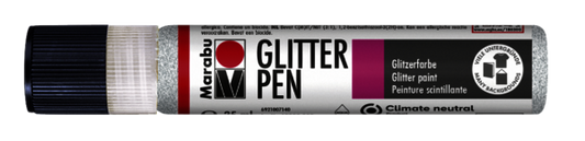 Glitter Pen Marabu 25ml Colore 570 Bianco