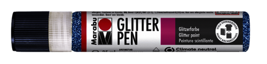 Glitter Pen Marabu 25ml Colore 594 Blu