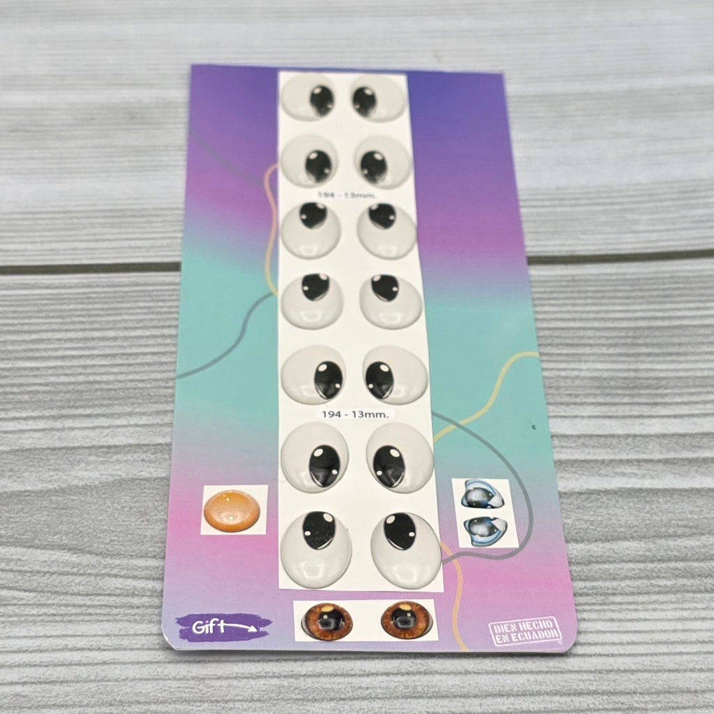 Occhi 3D misura 13mm Mod. 194