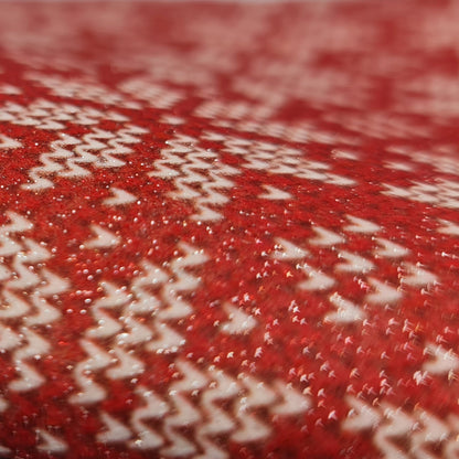 Pannolenci Glitter Crochet Tirolese Rosso Le Meraviglie di Teo