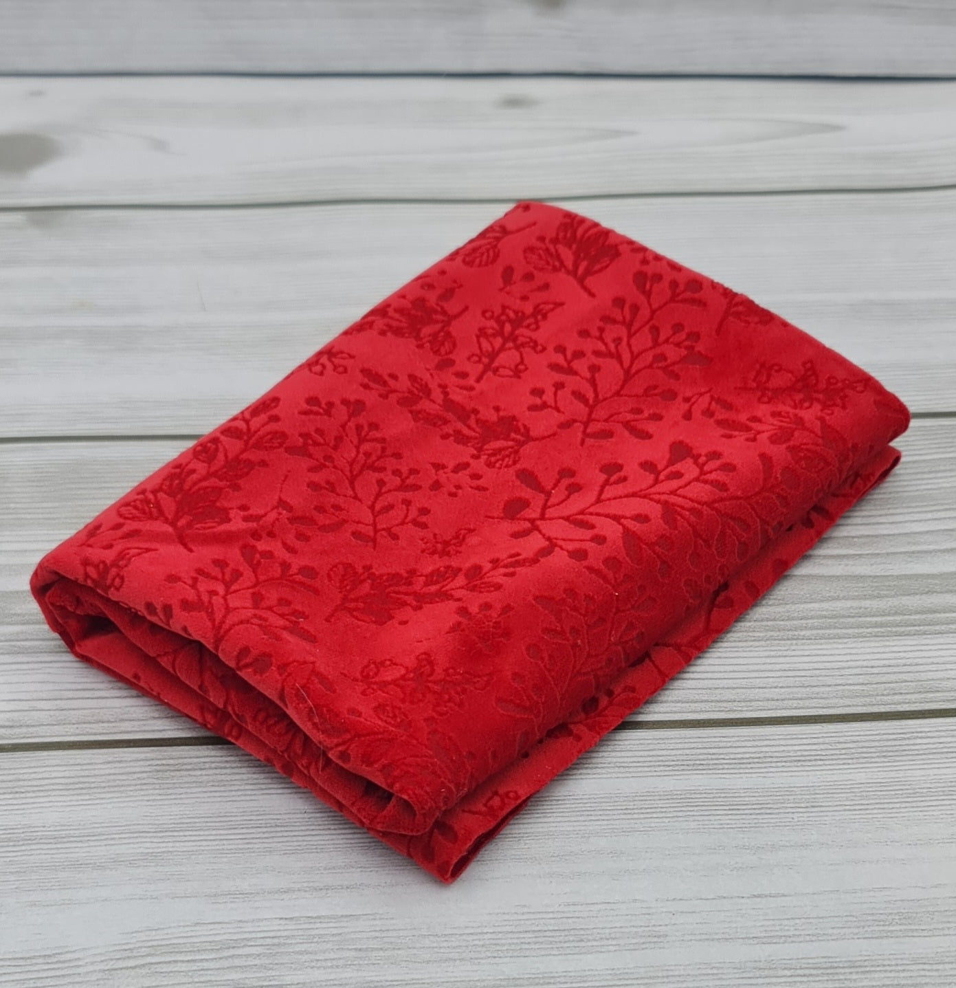 Tissu Velours Devorè Forêt Rouge Théâtre Renkalik TVEDF-R