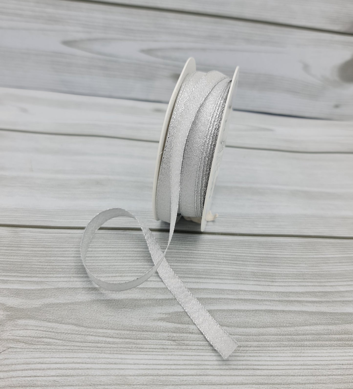 Silver Lurex Ribbon 10mm 4206-211