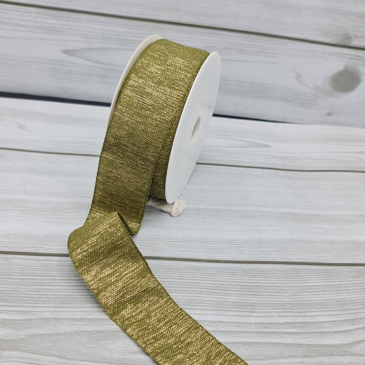 Nastro Lurex Verde Oro 35mm Gogolandia