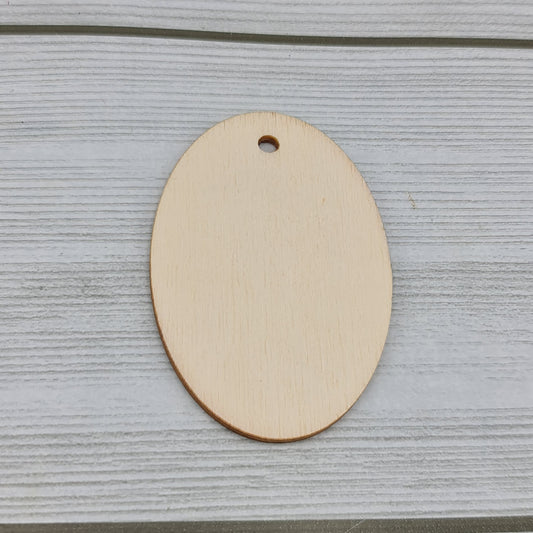 Étiquette ovale en bois Renkalik Cod. LEL165