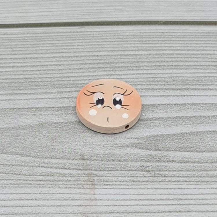 Smiley Button 2.5 cm flat