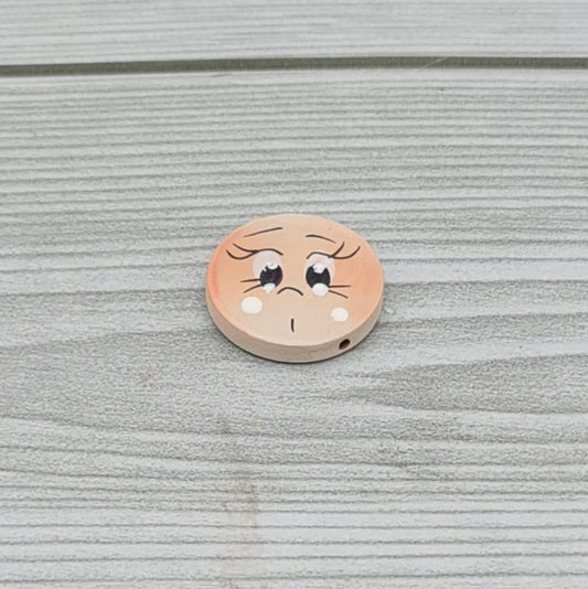 Smiley Button 2.5 cm flat
