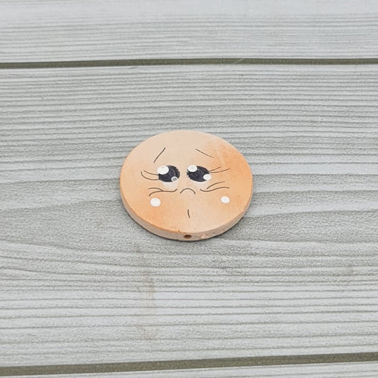 Smiley Button 4 cm flat