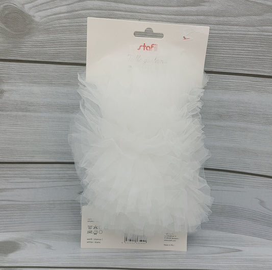 Tulle Garland Bianco Stafil