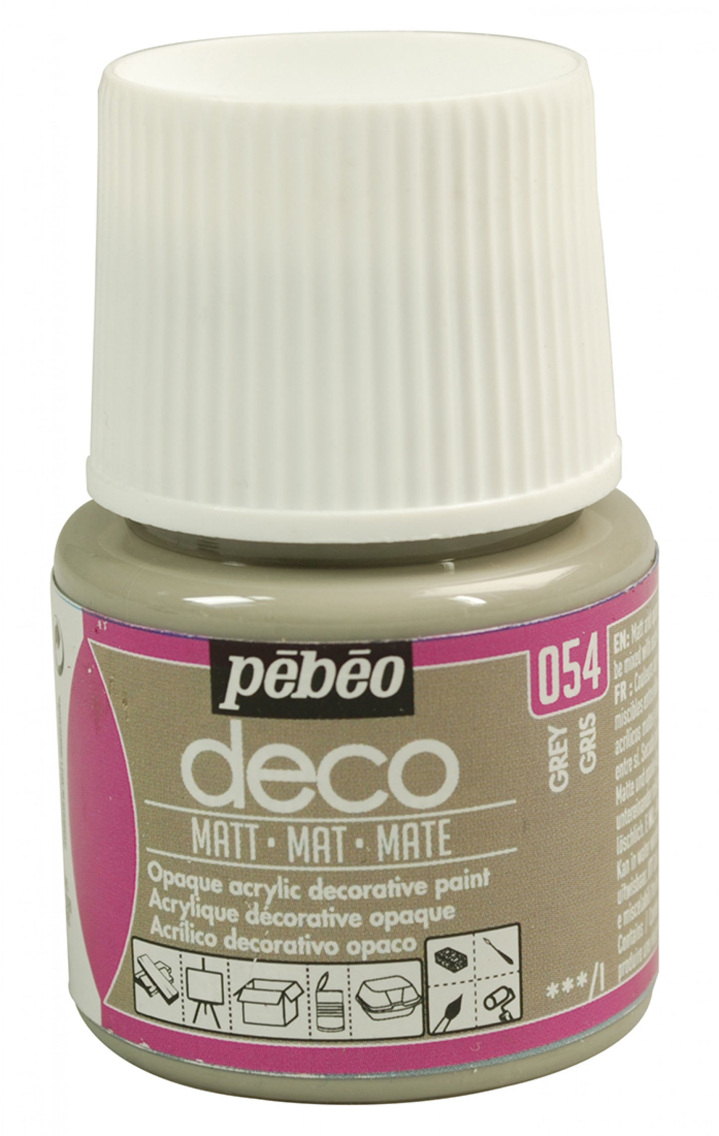 Decò Mat 45ml Grigio Pebeo