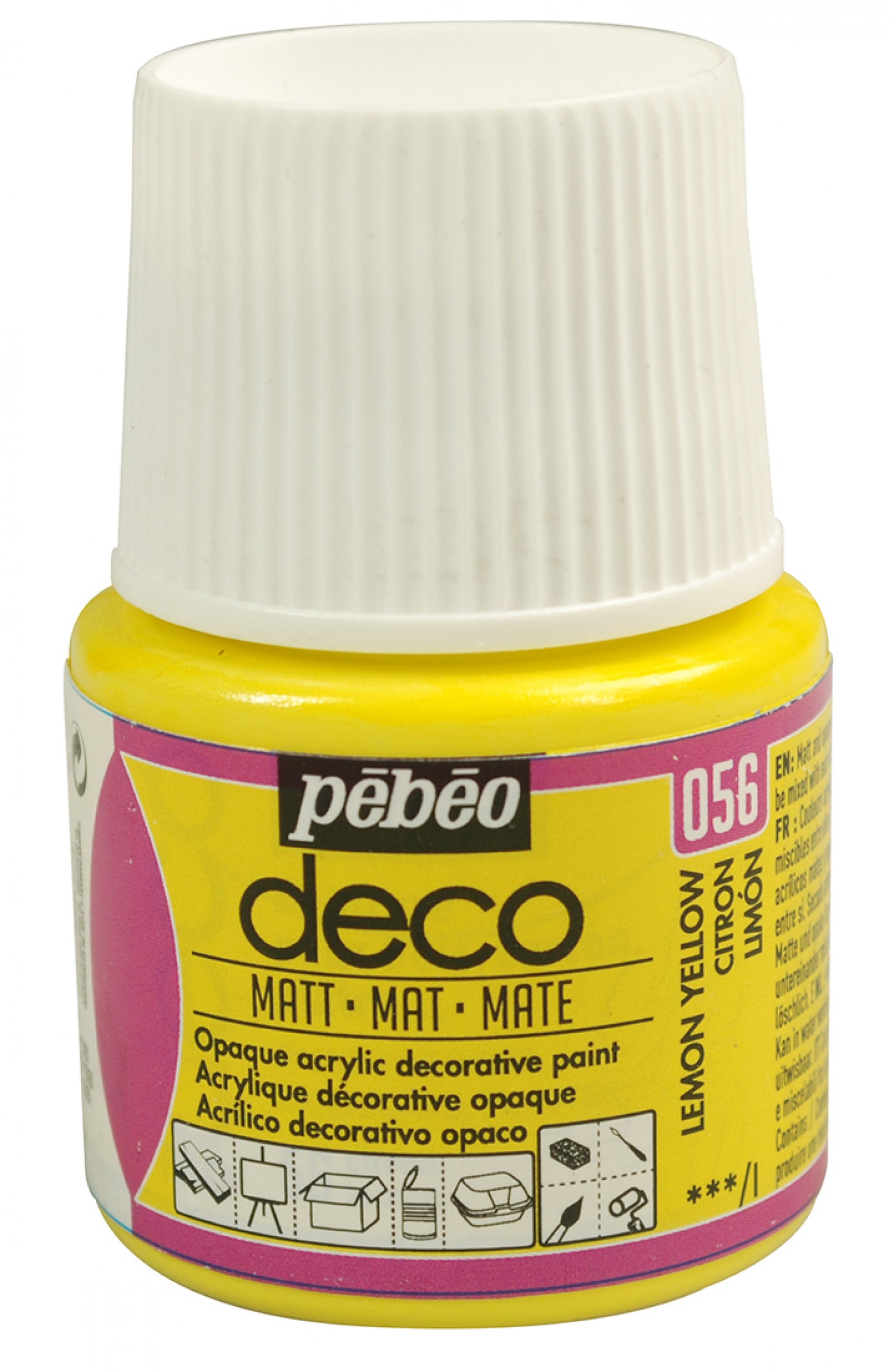 Decò Mat 45ml Lemon Yellow col. 56**