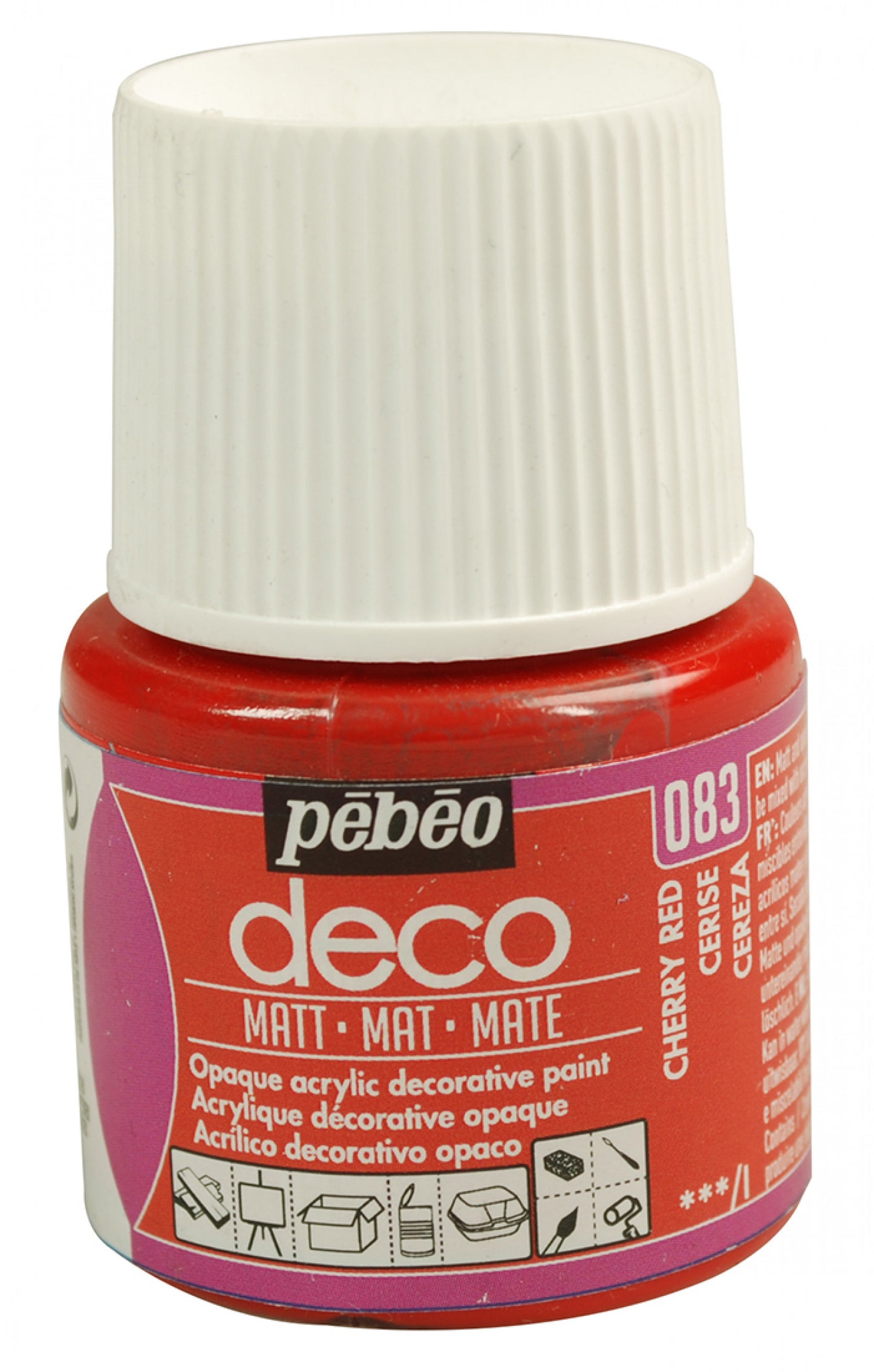 Decò Mat 45ml Vermiglione Pebeo