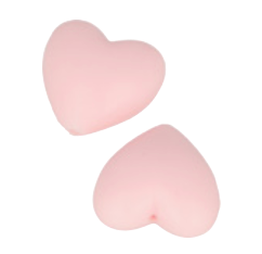 Pink Silicone Hearts