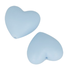Coeurs en silicone bleu