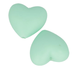 Coeurs en silicone vert