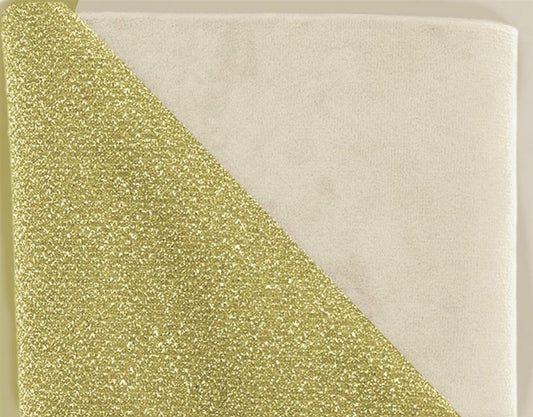 Double Face Gold Glitter Velvet Fabric Code 240131-02