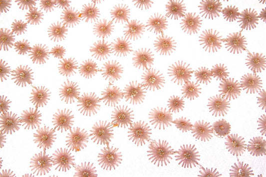 Pink Daisy Lace Fabric 50x65 cm
