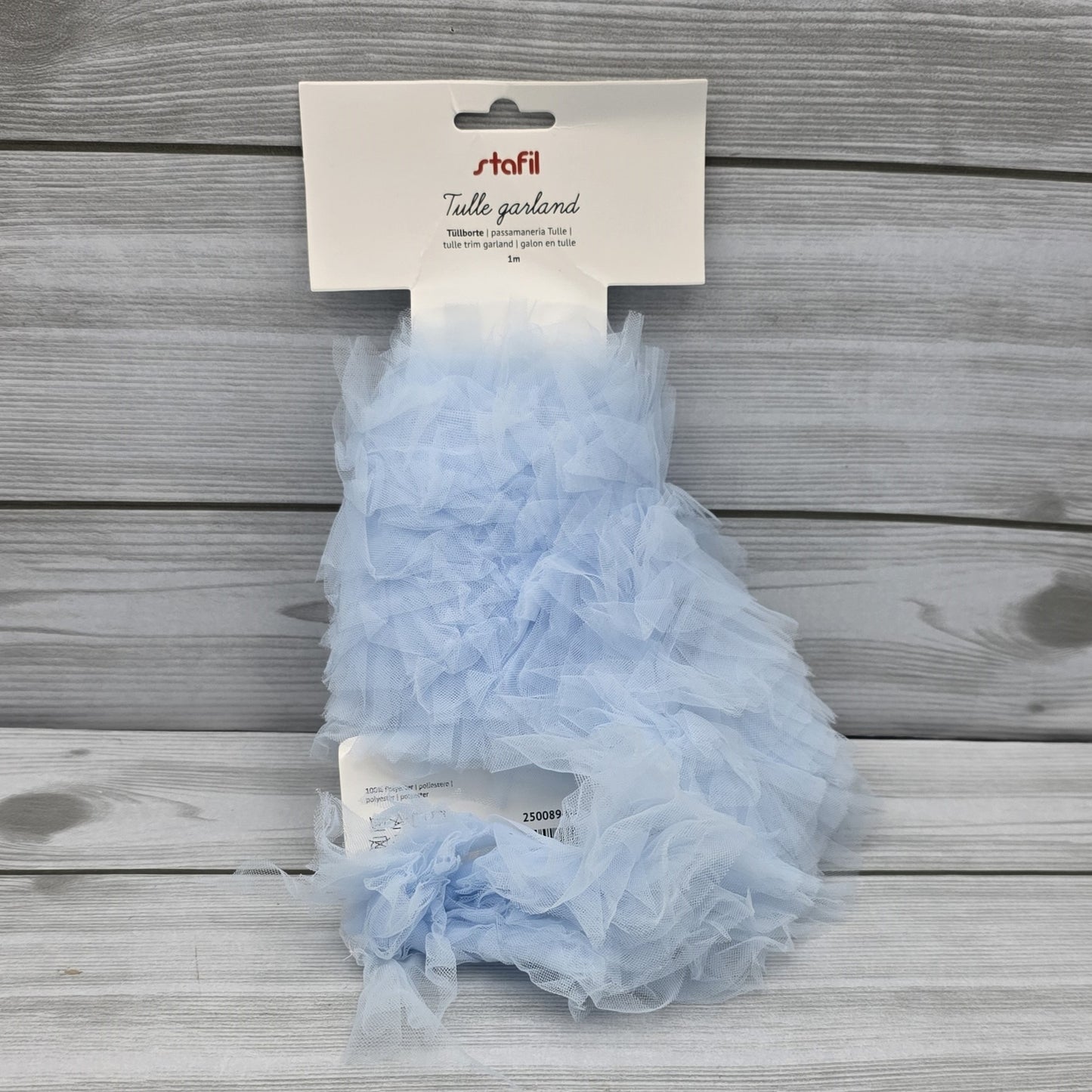 Tulle With Ivory Stars 15cm