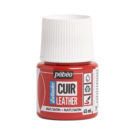 Setacolor Pebeo Leather Col. Inteso Red 605