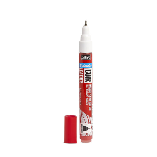 Setacolor Pebeo Leather Marker Col. Red 663