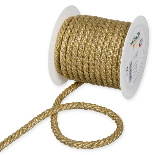 Lurex Cord Ribbon Gold 10mm