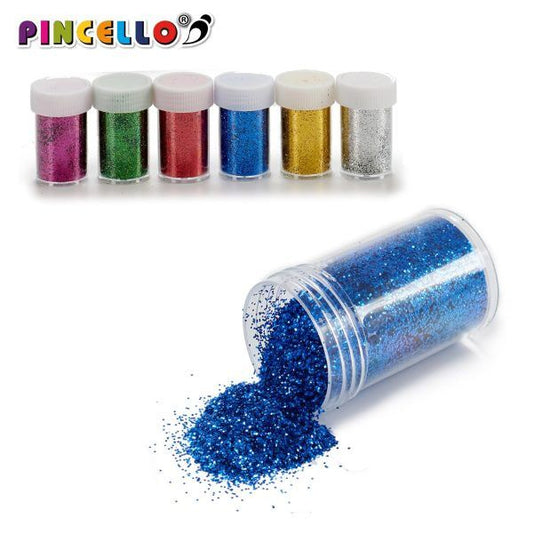 Set of 6 mixed glitters of 12gr