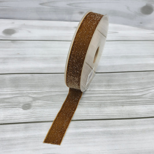 Nastro Deluxe Marrone 25mm Gogolandia